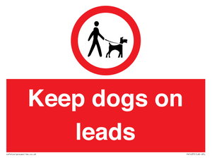 Keep dogs on leads